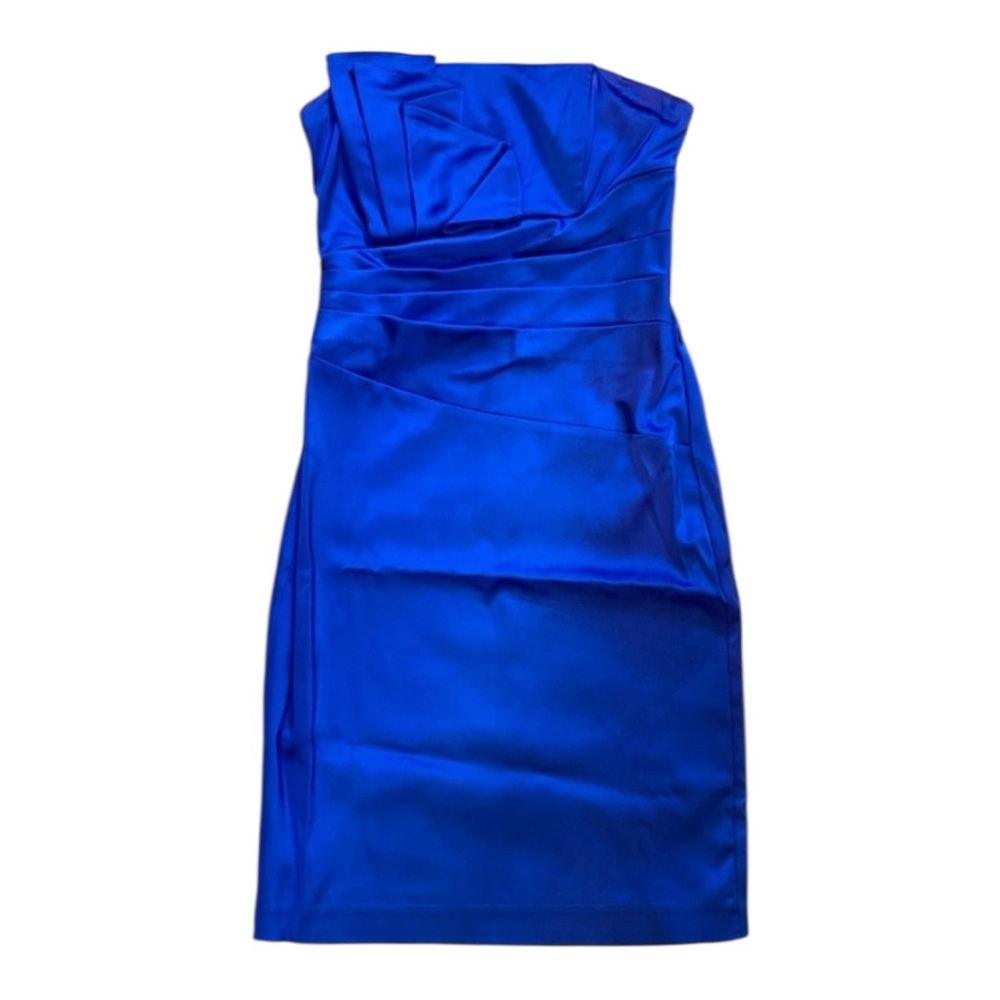 CACHE Royal Blue Strapless Dress Size 4